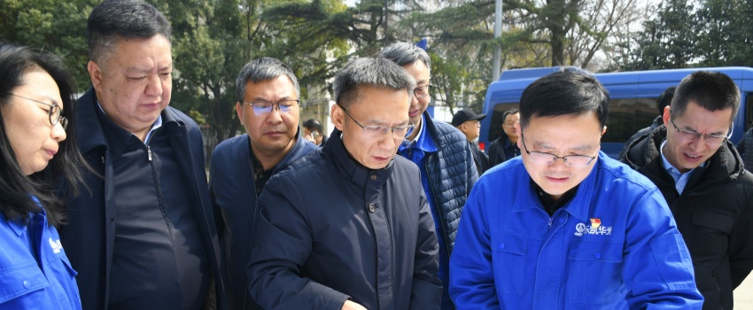 集團(tuán)公司黨組成員、總會(huì)計(jì)師陳林到樂凱華光調(diào)研